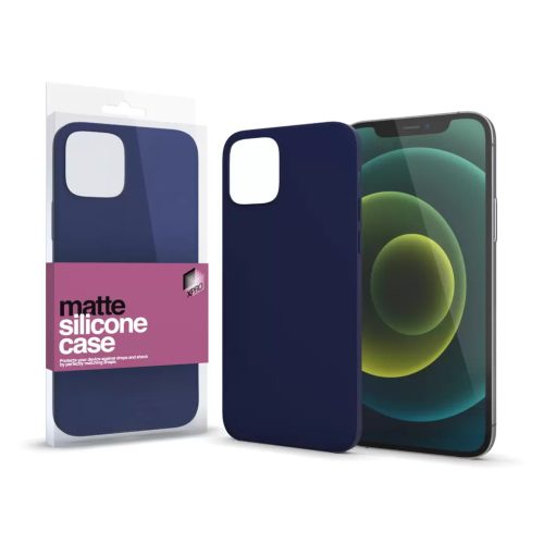 XPRO™ Szilikon matte tok ultravékony sötétsötétkék Apple iPhone 13 Pro készülékhez