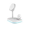 Tech-Protect QI15W-A27 3in1 MagSafe QI vezeték nélküli töltőállomás fehér