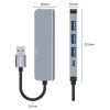 Tech-Protect VO-HUB 5in1 Adapter Szürke