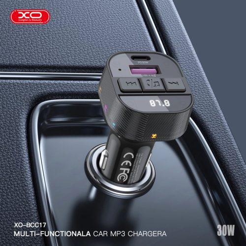 XO BCC17 FM Transzmitter Autós Töltő 30W