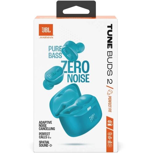 JBL Tune Buds 2 TWS Bluetooth Headset, világoskék