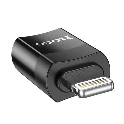 Adapter USB C to Lightning Hoco UA17 black