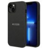 GUESS tok iPHONE 14 Plus-hoz GUHCP14MPSASBBK (Saffiano fém logóval) fekete