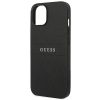GUESS tok iPHONE 14 Plus-hoz GUHCP14MPSASBBK (Saffiano fém logóval) fekete