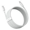 BASEUS kábel Type C to Lightning PD 5A 20W Wisdom TZCATLZJ-02 2 db 1,5 m fehér