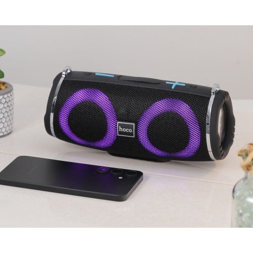 Wireless speaker LED 2 x 5W 2h Hoco HC12 black