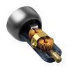 BASEUS car charger USB A + Type C with digital display PD3.0 QC4.0 5A 65W CCKX-C0G/VCKX65C gray