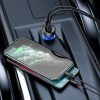 BASEUS car charger USB A + Type C with digital display PD3.0 QC4.0 5A 65W CCKX-C0G/VCKX65C gray