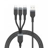WiWU - Platinum Series Adatkáble Wi-C019 USB A to USB C 3A 1,2m - fekete