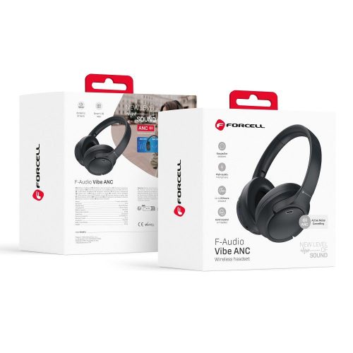 CELL F-AUDIO Vibe ANC vezeték nélküli fejhallgató bluetooth ANC + TUYA APP fekete