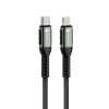 CELL F-ENERGY C259 kábel Type C - Lightning PD 3A 27W Cafule 1,2 m fekete