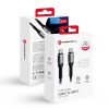 CELL F-ENERGY C263 cable Type C to Type C QC4.0 PD 5A 240W Cafule 1,2 m fekete