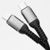 CELL F-ENERGY C263 cable Type C to Type C QC4.0 PD 5A 240W Cafule 1,2 m fekete