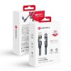 CELL F-ENERGY C241 4in1 kábel Type C / USB A to Type C / Lightning QC PD 3A 60W 1 m króm