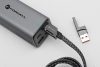 CELL F-ENERGY C241 4in1 kábel Type C / USB A to Type C / Lightning QC PD 3A 60W 1 m króm