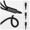 Cable 3in1 Type C to Lightning / Type C / Micro USB 2,4A C171 1,2 m fekete