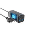 CELL F-ENERGY GaN III VT-49 asztali töltő 2 x Type C + 2 x USB A PD QC4.0 SFC2.0 5A 100W szürke