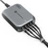 CELL F-ENERGY GaN III VT-51 asztali töltő 3 x Typ C + 2 x USB A PD QC4.0 SFC2.0 5A 200W szürke