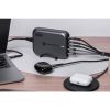 CELL F-ENERGY GaN III VT-51 asztali töltő 3 x Typ C + 2 x USB A PD QC4.0 SFC2.0 5A 200W szürke