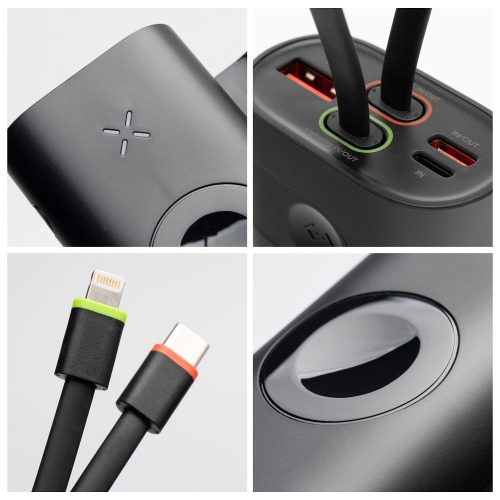 

CELL F-ENERGY F10K4 powerbank, kompatibilis az Apple Watch PD QC3.0 3A 22,5W 10000 mAh fekete