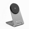 CELL F-ENERGY Flip Charge Qi2 15W vezeték nélküli töltő, MagSafe kompatibilis, ezüst
