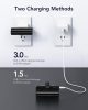 VEGER powerbank 5000 mAh beépített Type C csatlakozóval PlugOn PD QC3.0 3A 20W W0558 fekete