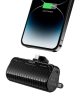 VEGER powerbank 5000 mAh beépített Lightning csatlakozóval PlugOn PD QC3.0 3A 20W W0558P fekete