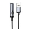 HOCO cigarette lighter for USB A UA30 0,3 m black