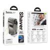 HOCO zinc alloy double razor shaver IPX7 HP31 fém szürke