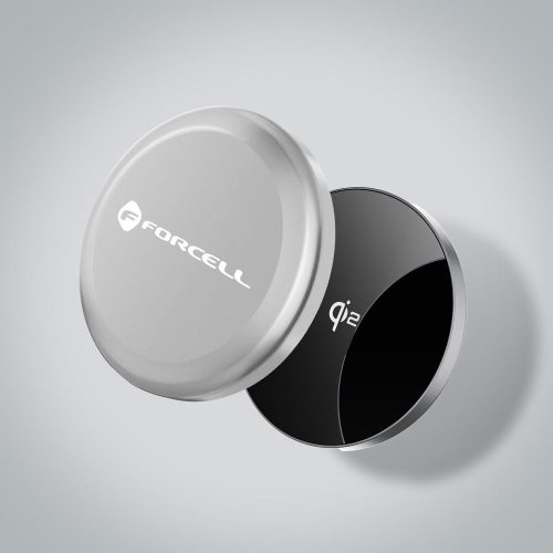 CELL F-ENERGY Smart Charge Qi2 15W vezeték nélküli töltő 150 cm-es leválasztható kábellel, MagSafe kompatibilis, ezüst