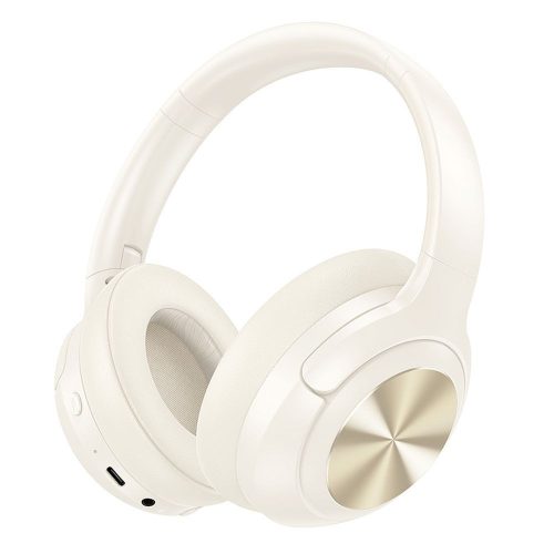 HOCO vezetéknélküli headphones bluetooth ANC W54 milky fehér