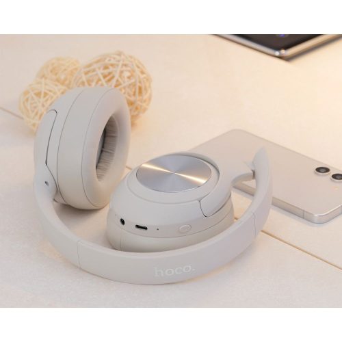 HOCO vezeték nélküli fejhallgató bluetooth ANC W54 szürke
