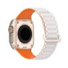 DUX DUCIS strap KJ nylon Apple Watch 42 / 44 / 45 / 49 mm ezüst/narancs szíj
