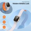 DUX DUCIS strap KJ nylon Apple Watch 42 / 44 / 45 / 49 mm ezüst/narancs szíj