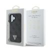 GUESS tok IPHONE 16 Plus GUHCP16MP4TDPK (PU bőr 4G Triangle Strass) fekete