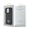GUESS tok iPHONE 16 Pro-hoz GUHCP16LP4TDPK (PU bőr 4G háromszög strassz) fekete