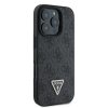 GUESS tok IPHONE 16 Pro Max-hoz GUHCP16XP4TDPK (PU Bőr 4G Háromszög Strassz) fekete
