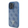 GUESS tok iPHONE 16 Pro számára GUHCP16LP4TDPB (PU bőr 4G háromszög strasszos) kék