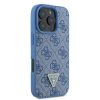 GUESS tok iPHONE 16 Pro számára GUHCP16LP4TDPB (PU bőr 4G háromszög strasszos) kék