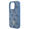 GUESS tok IPHONE 16 Pro Max-hoz GUHCP16XP4TDPB (PU bőr 4G háromszög strassz) kék