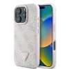GUESS tok IPHONE 16 Pro készülékhez GUHCP16LP4TDPP (PU bőr 4G háromszög strasszokkal) rózsaszín
