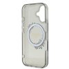 GUESS tok IPHONE 16-hoz, MagSafe kompatibilis GUHMP16SHFWFCK (IML Flowers Wreath) fekete