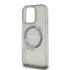 GUESS tok IPHONE 16 Pro-hoz, kompatibilis MagSafe-fel GUHMP16LHFWFCK (IML Flowers Wreath) fekete