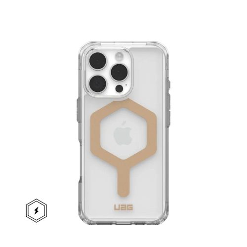 UAG Urban Armor Gear tok PLYO kompatibilis a MagSafe-fel az IPHONE 16 Pro jégtiszta / arany színben