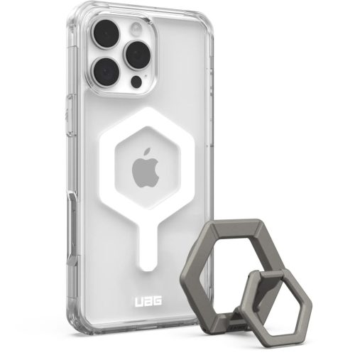UAG Urban Armor Gear tok PLYO kompatibilis a MagSafe funkcióval és mágneses gyűrűtartóval IPHONE 16 Pro Max jég-fehér / titán