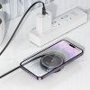 HOCO vezeték nélküli töltő visszahúzható Type C kábellel, kompatibilis a MagSafe és APPLE Watch 15W CQ18 fém szürke