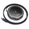 HOCO vezeték nélküli töltő visszahúzható Type C kábellel, kompatibilis a MagSafe és APPLE Watch 15W CQ18 fém szürke