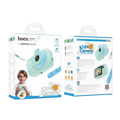 HOCO gyermek fényképezőgép szelfi funkcióval DV205 kék