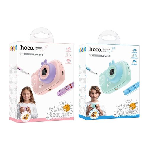HOCO gyermek fényképezőgép szelfi funkcióval DV205 kék