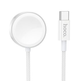   Wireless charger Hoco 2,5W USB C compatible with Apple Watch and Samsung Watch CW59 white